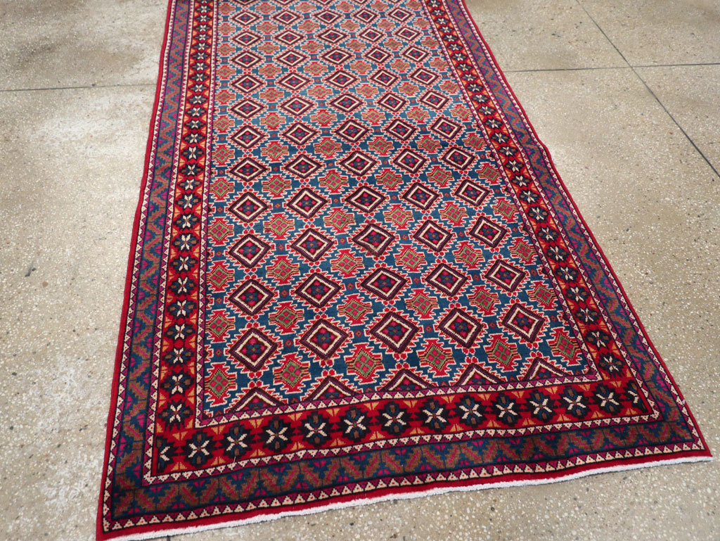 Vintage Persian Mashad Runner, No.31117 - Gss