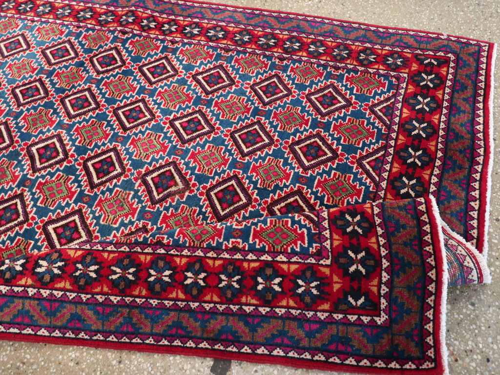 Vintage Persian Mashad Runner, No.31117 - Gss