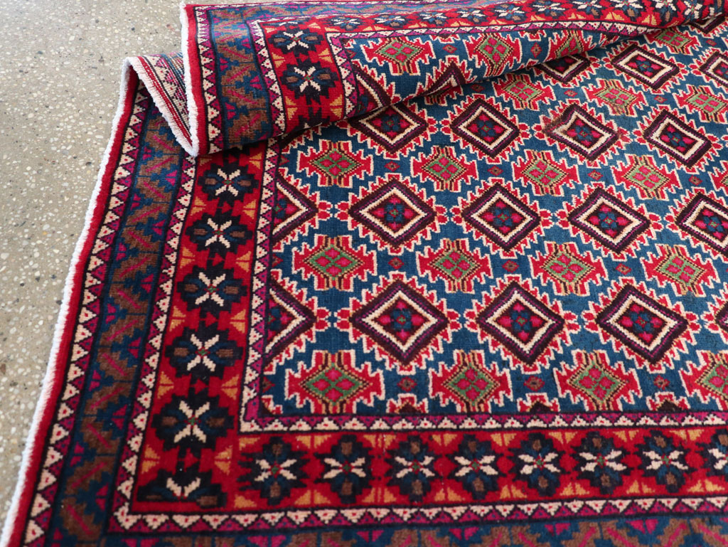 Vintage Persian Mashad Runner, No.31117 - Gss