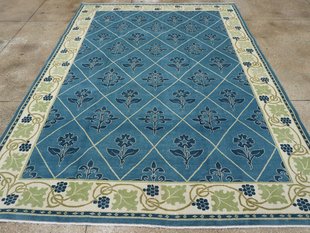 Vintage Persian Kashan Room Size Carpet, No.31119 - Gss