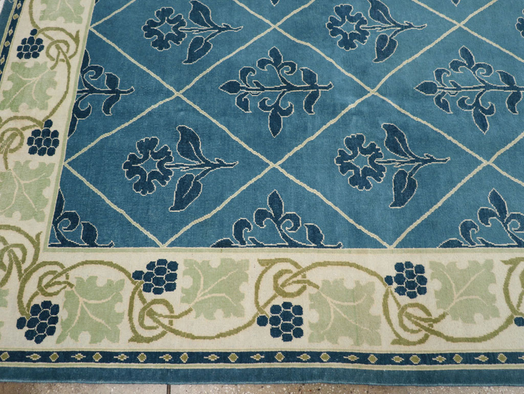 Vintage Persian Kashan Room Size Carpet, No.31119 - Gss