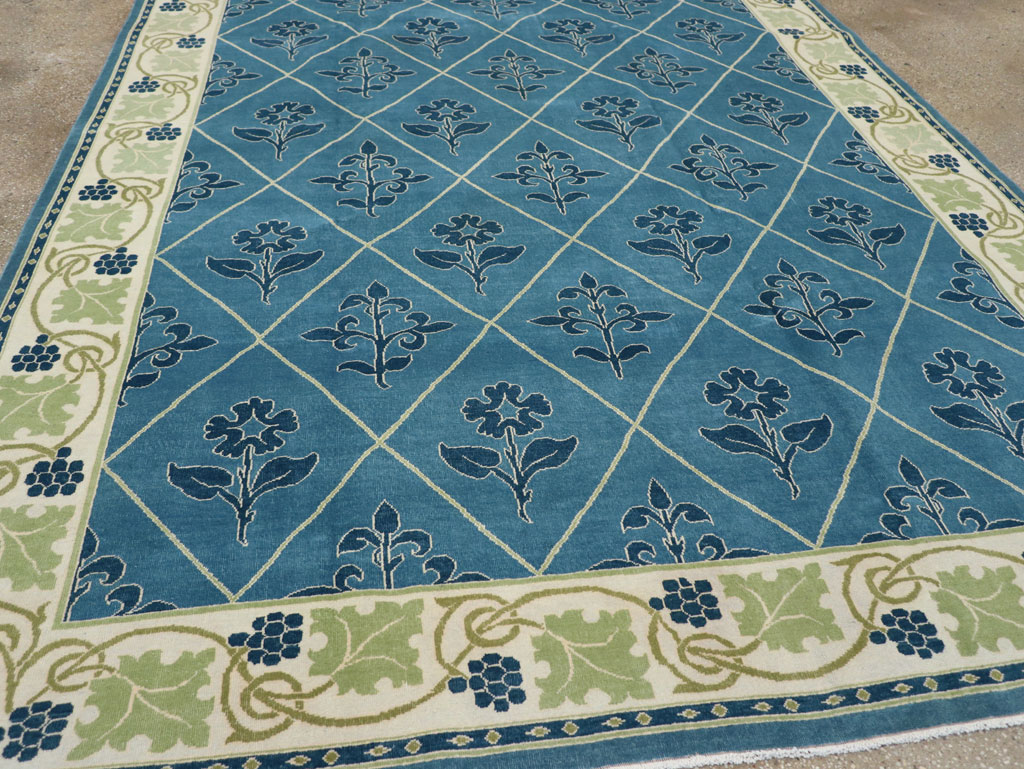 Vintage Persian Kashan Room Size Carpet, No.31119 - Gss