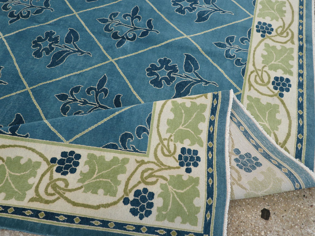 Vintage Persian Kashan Room Size Carpet, No.31119 - Gss