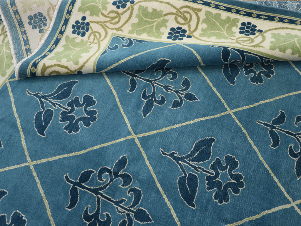 Vintage Persian Kashan Room Size Carpet, No.31119 - Gss