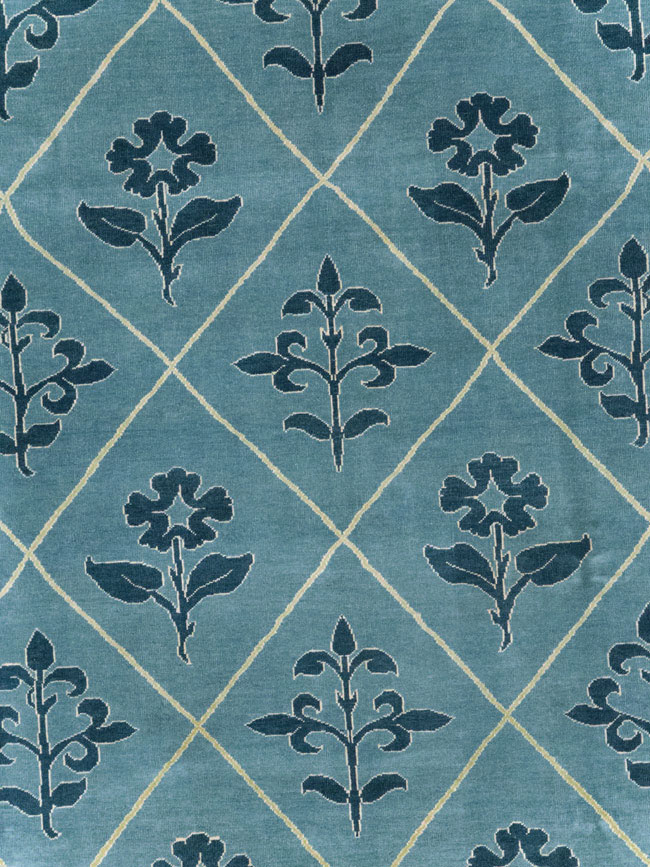 Vintage Persian Kashan Room Size Carpet, No.31120 - Gss