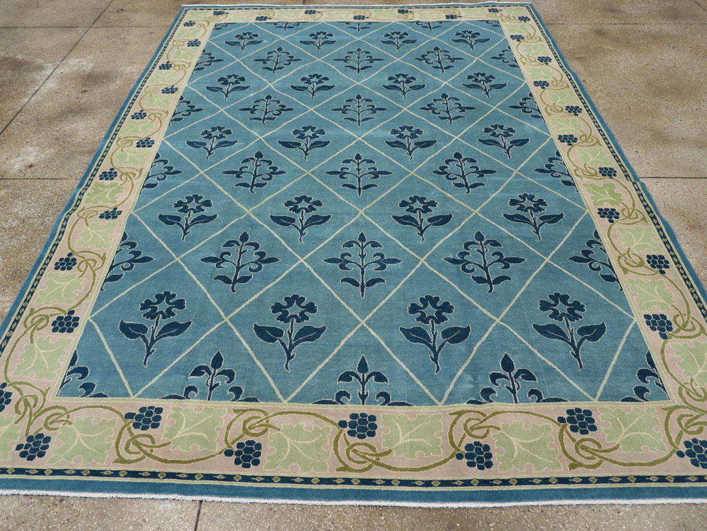 Vintage Persian Kashan Room Size Carpet, No.31120 - Gss