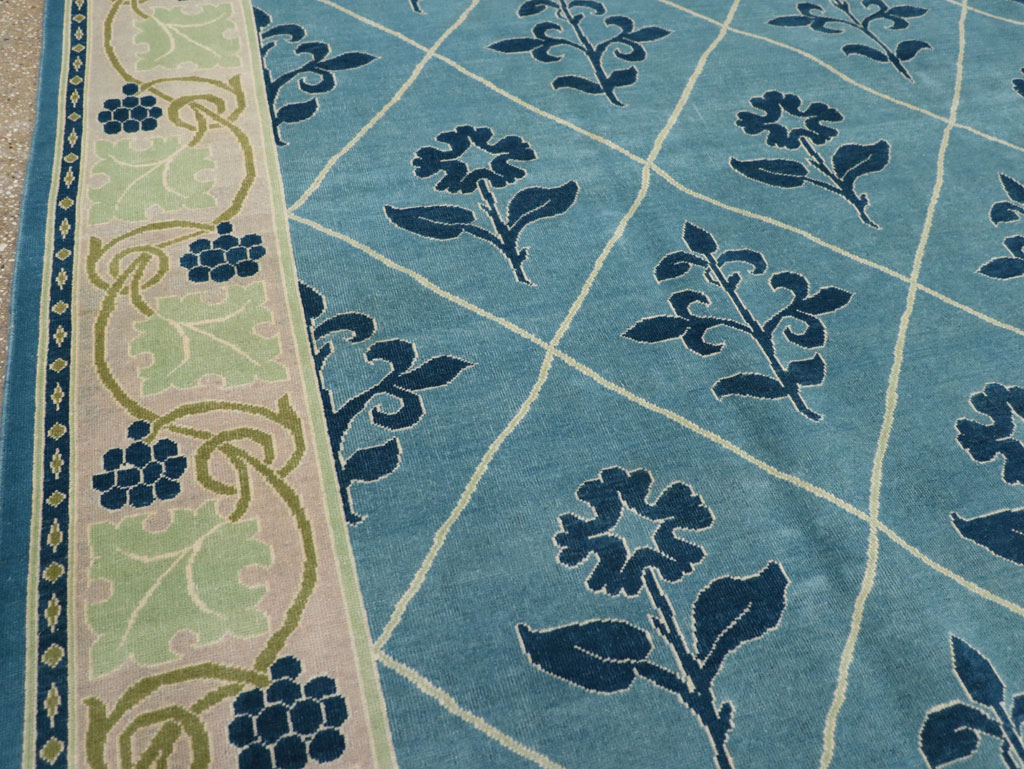 Vintage Persian Kashan Room Size Carpet, No.31120 - Gss