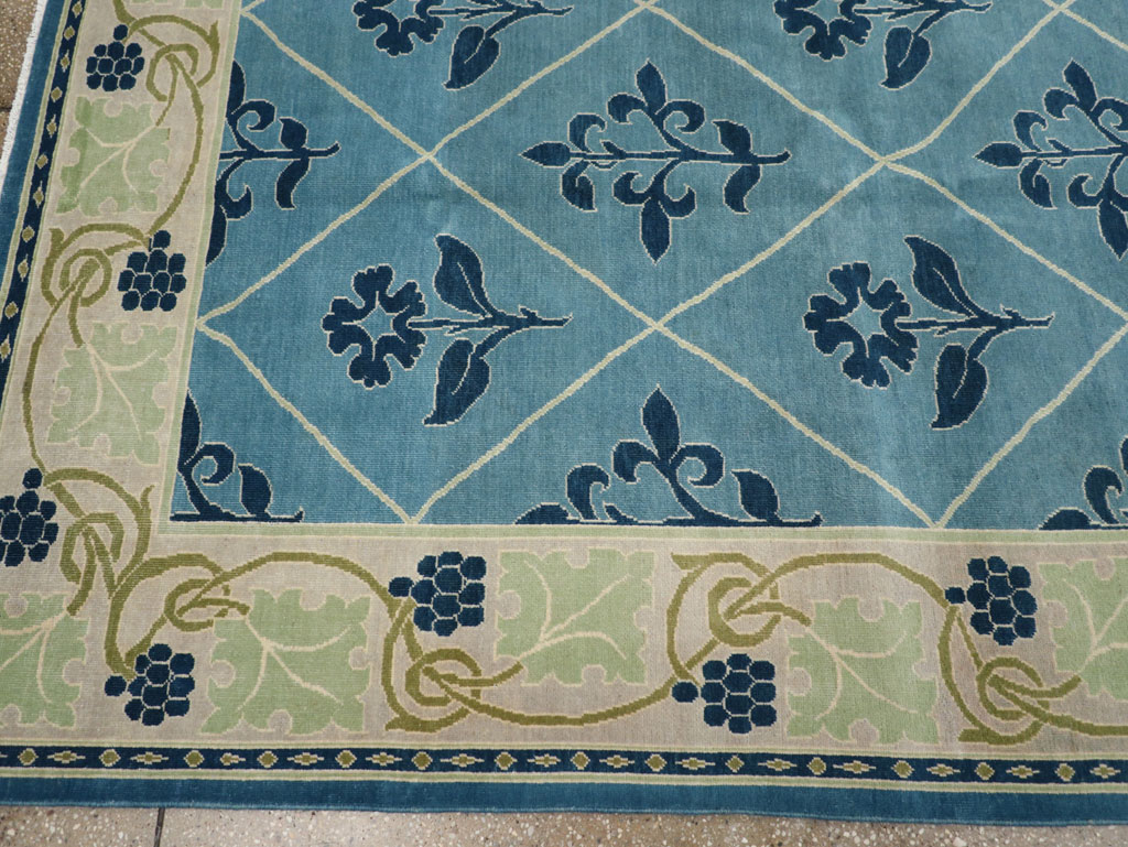 Vintage Persian Kashan Room Size Carpet, No.31120 - Gss