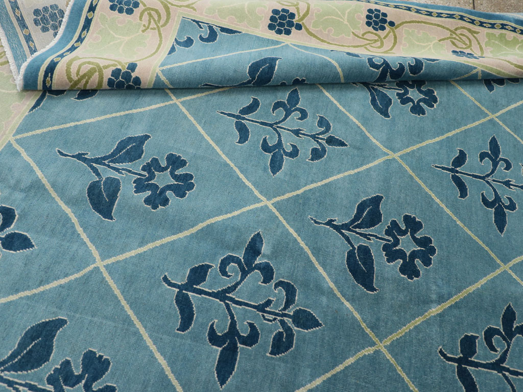 Vintage Persian Kashan Room Size Carpet, No.31120 - Gss