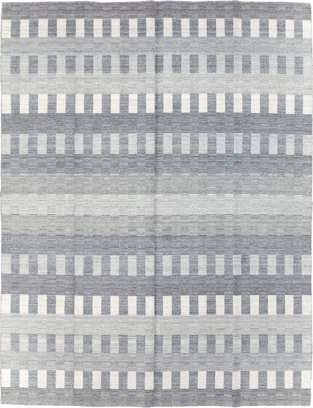 Contemporary Turkish Flatweave Room Size Carpet, No.31123 - Gss