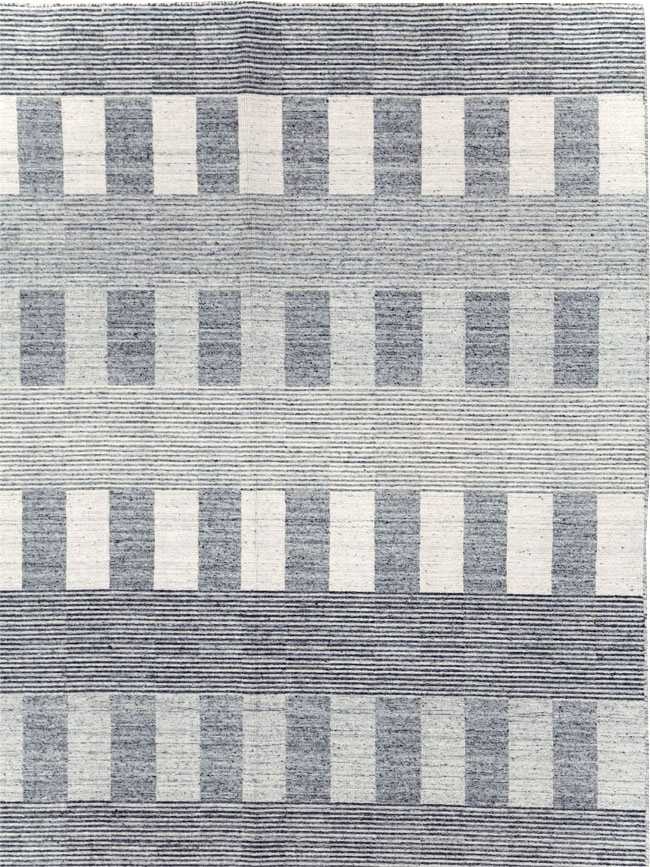 Contemporary Turkish Flatweave Room Size Carpet, No.31123 - Gss