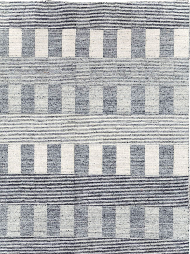 Contemporary Turkish Flatweave Room Size Carpet, No.31123 - Gss