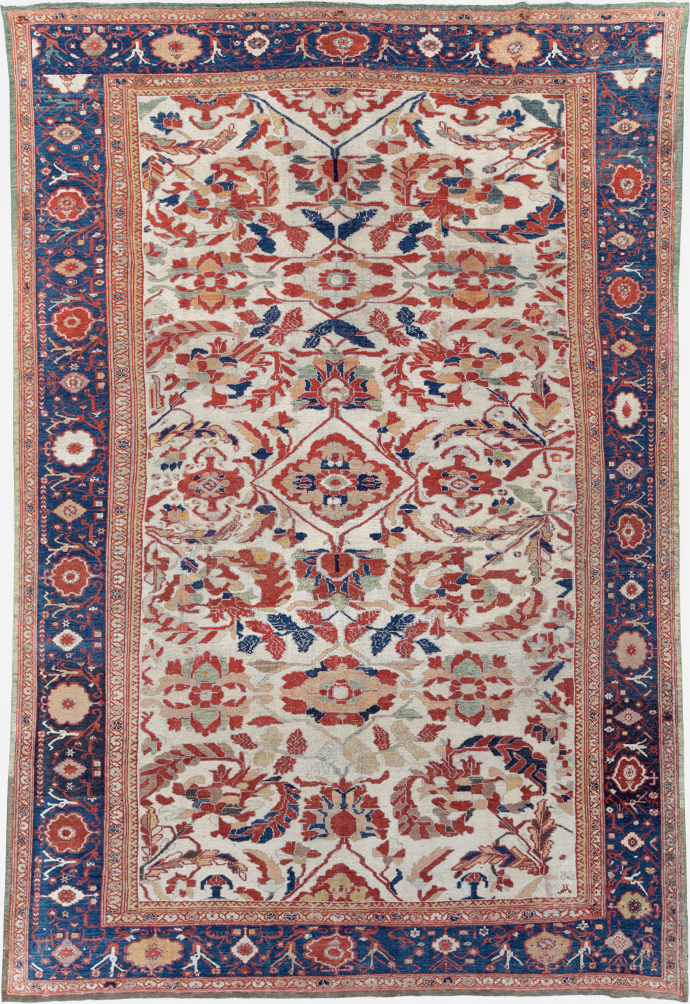 Antique Persian Bakhtiari Large Room Size Carpet, No.31126 - Gss