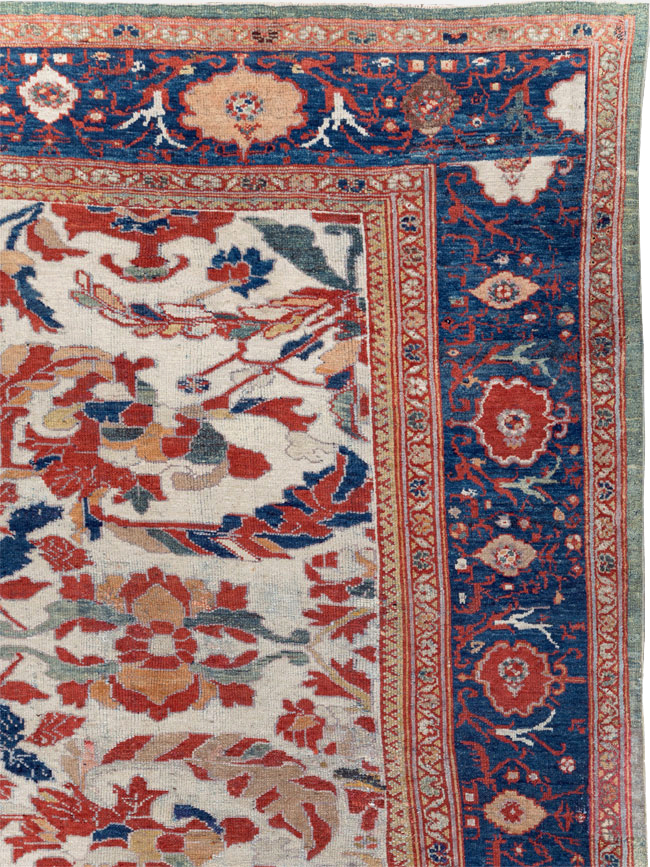 Antique Persian Bakhtiari Large Room Size Carpet, No.31126 - Gss