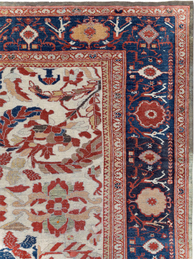 Antique Persian Bakhtiari Large Room Size Carpet, No.31126 - Gss