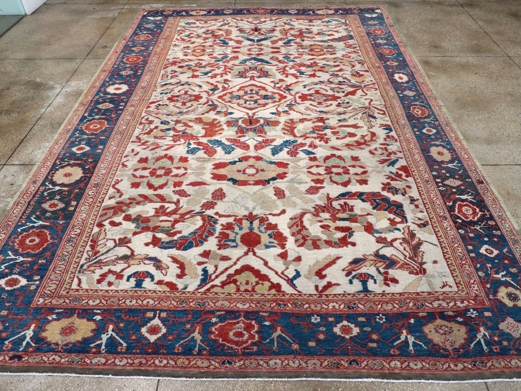 Antique Persian Bakhtiari Large Room Size Carpet, No.31126 - Gss