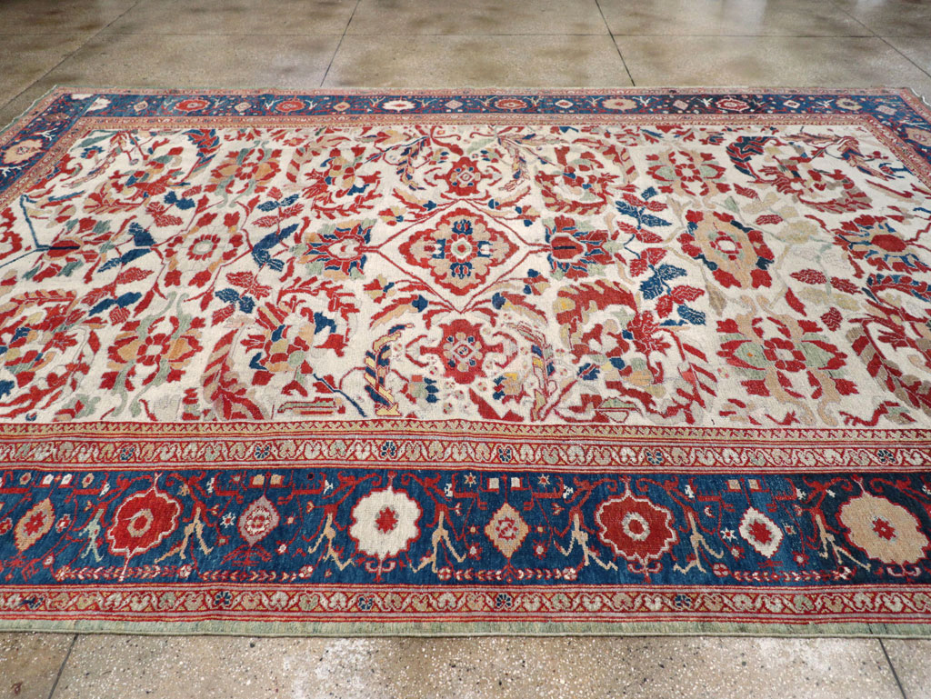 Antique Persian Bakhtiari Large Room Size Carpet, No.31126 - Gss