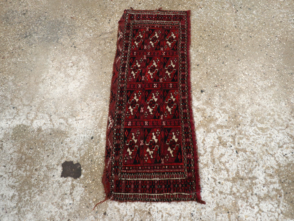 Vintage Central Asian Turkoman Rug, No.31128 - Gss