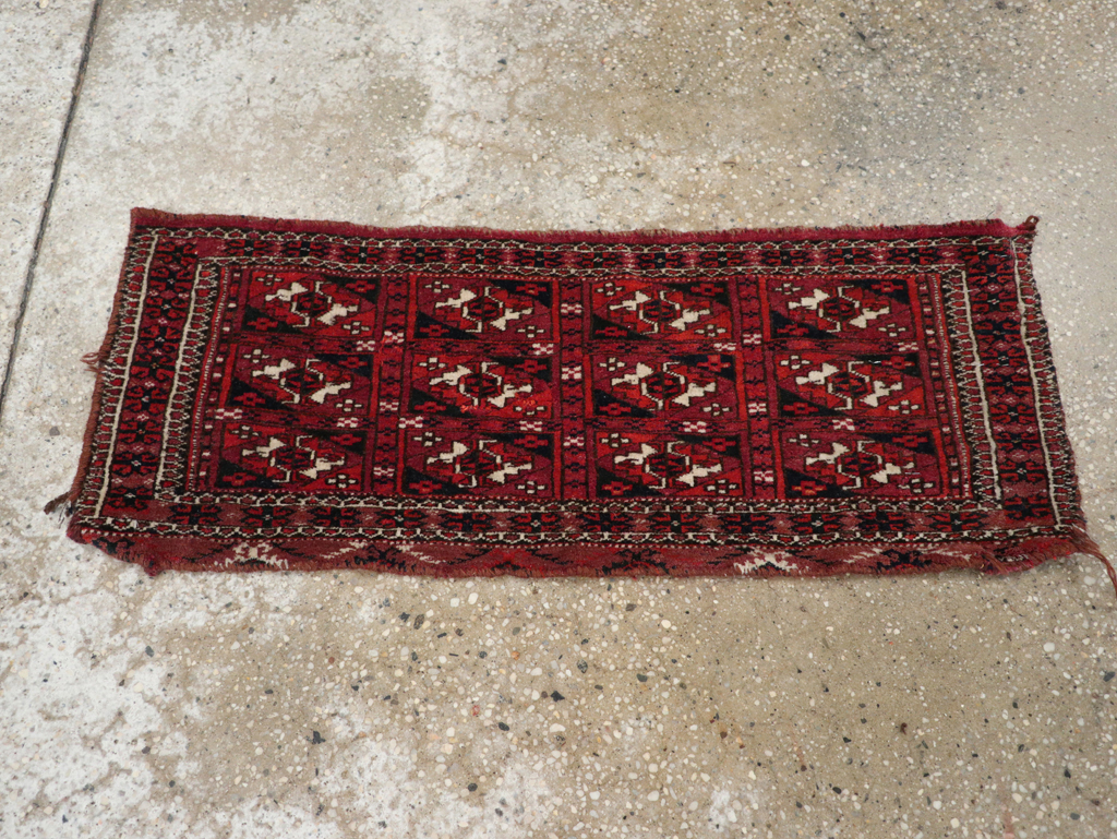 Vintage Central Asian Turkoman Rug, No.31128 - Gss