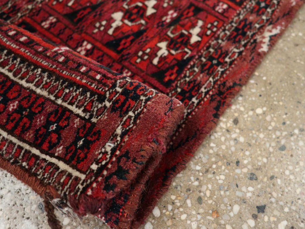 Vintage Central Asian Turkoman Rug, No.31128 - Gss