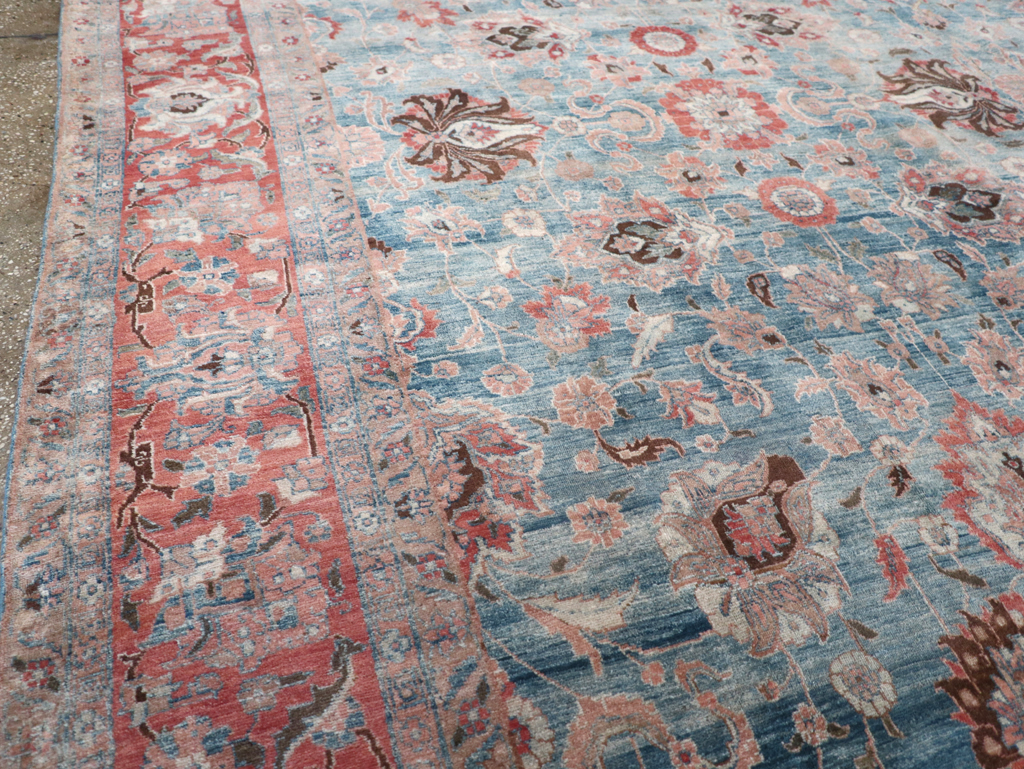 Antique Persian Tabriz Room Size Carpet, No.31130 - Gss