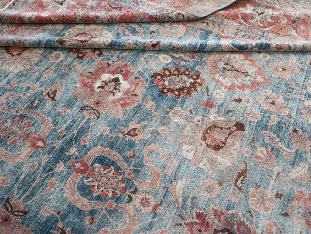 Antique Persian Tabriz Room Size Carpet, No.31130 - Gss