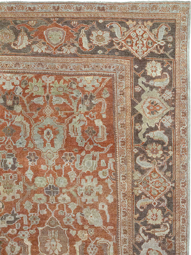 Antique Persian Mahal Large Carpet, No.31132 - Gss