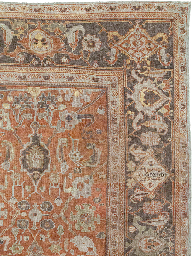 Antique Persian Mahal Large Carpet, No.31132 - Gss