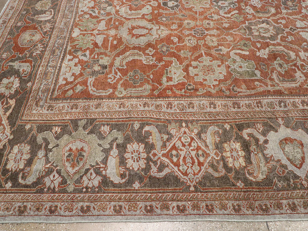 Antique Persian Mahal Large Carpet, No.31132 - Gss