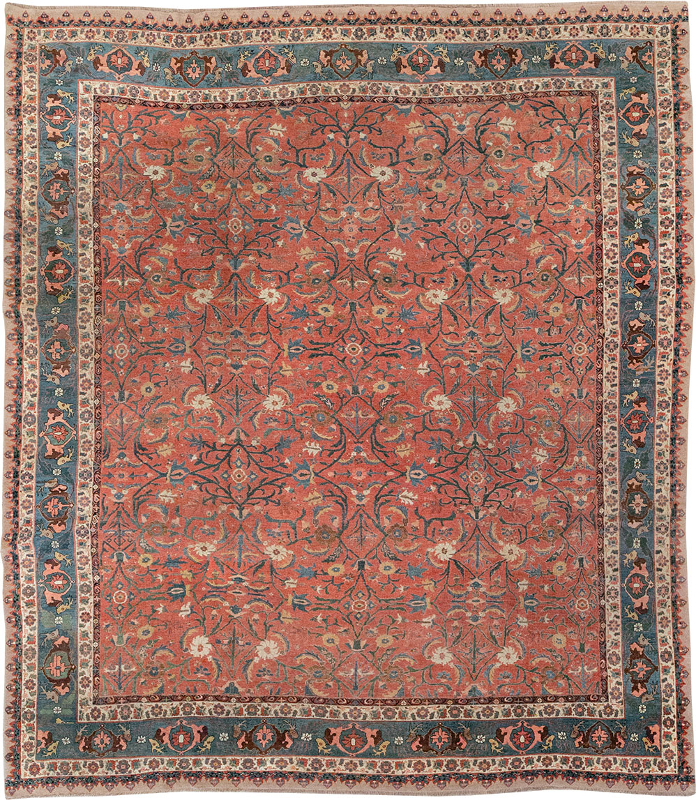 Antique Persian Bidjar Large Room Size Carpet, No.31133 - Gss