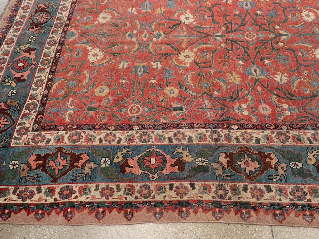 Antique Persian Bidjar Large Room Size Carpet, No.31133 - Gss