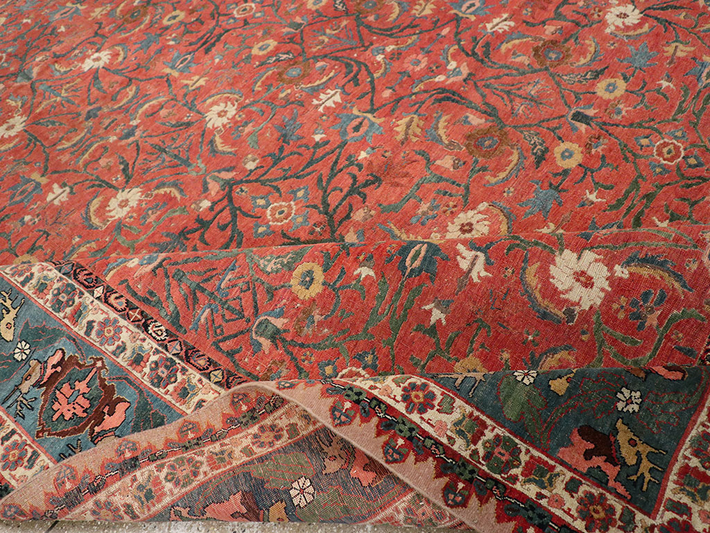 Antique Persian Bidjar Large Room Size Carpet, No.31133 - Gss
