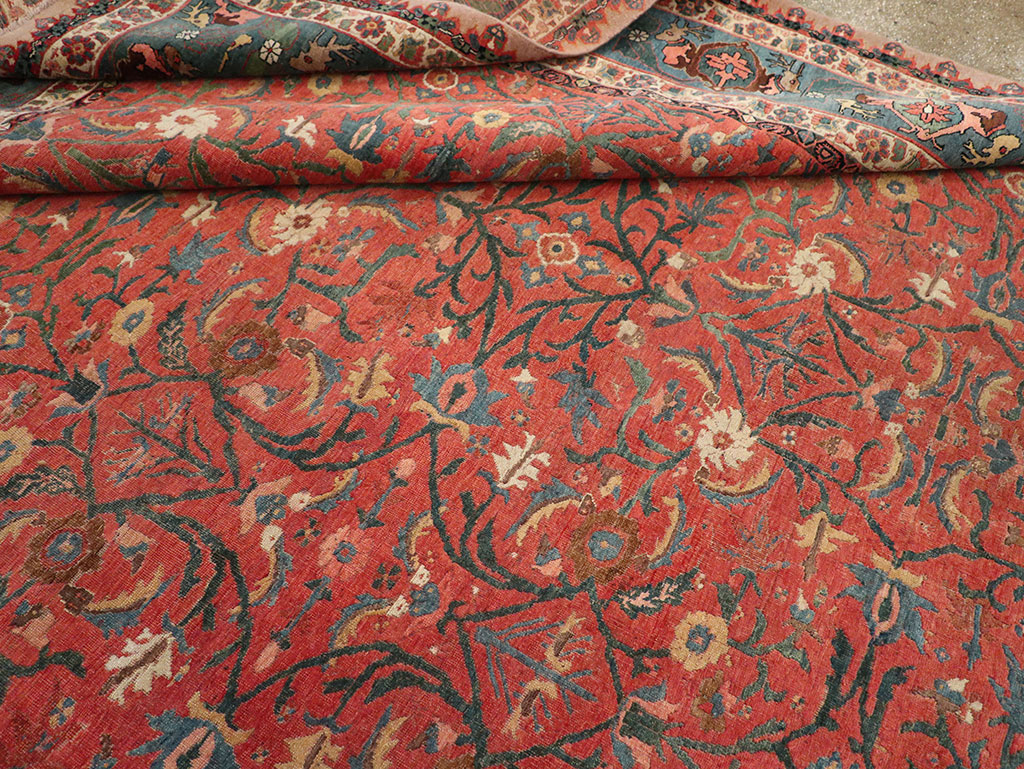 Antique Persian Bidjar Large Room Size Carpet, No.31133 - Gss