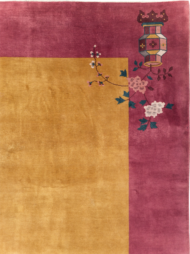 Vintage Chinese Art Deco Room Size Carpet, No.31134 - Gss