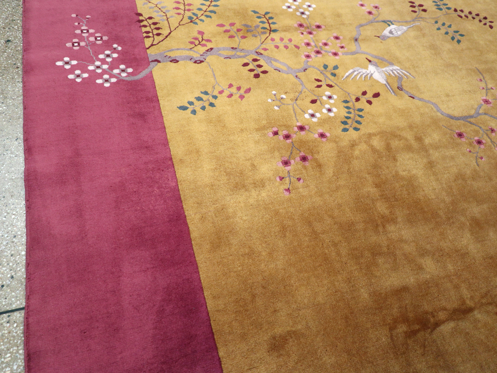 Vintage Chinese Art Deco Room Size Carpet, No.31134 - Gss
