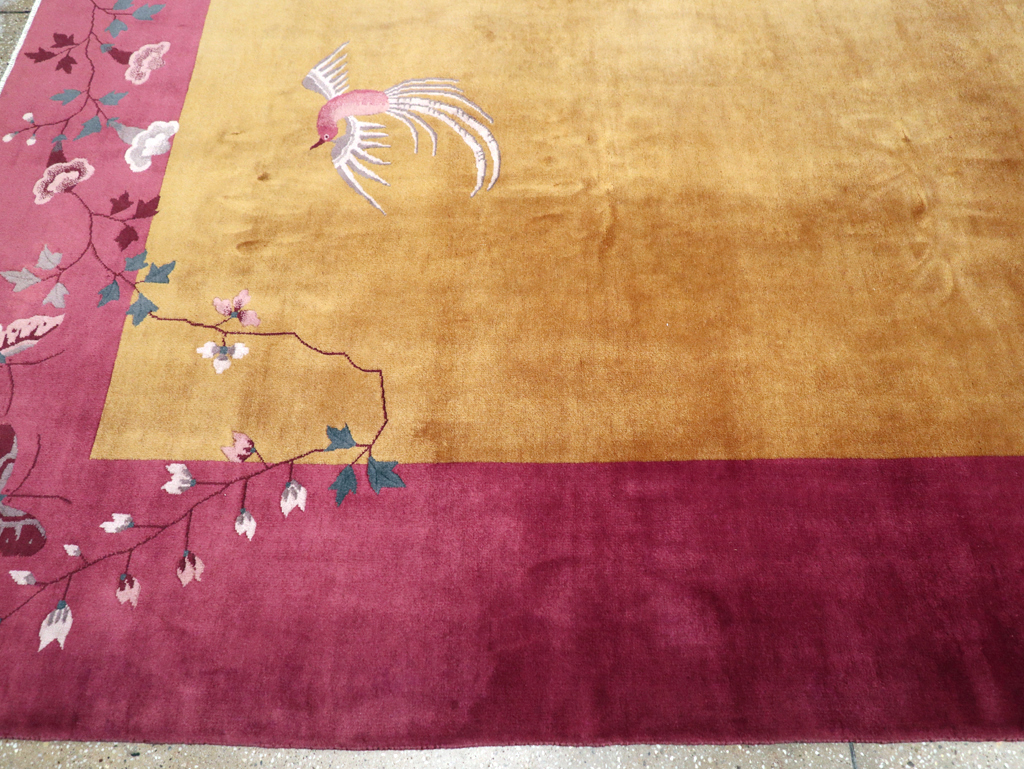 Vintage Chinese Art Deco Room Size Carpet, No.31134 - Gss