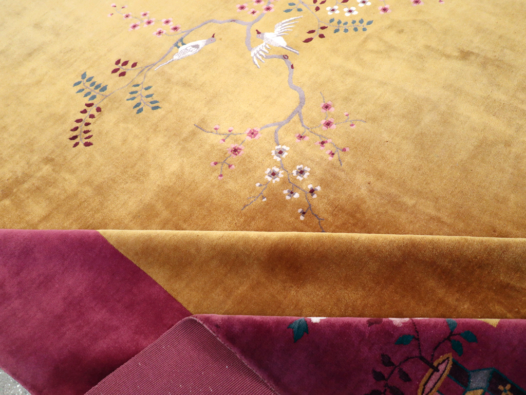 Vintage Chinese Art Deco Room Size Carpet, No.31134 - Gss