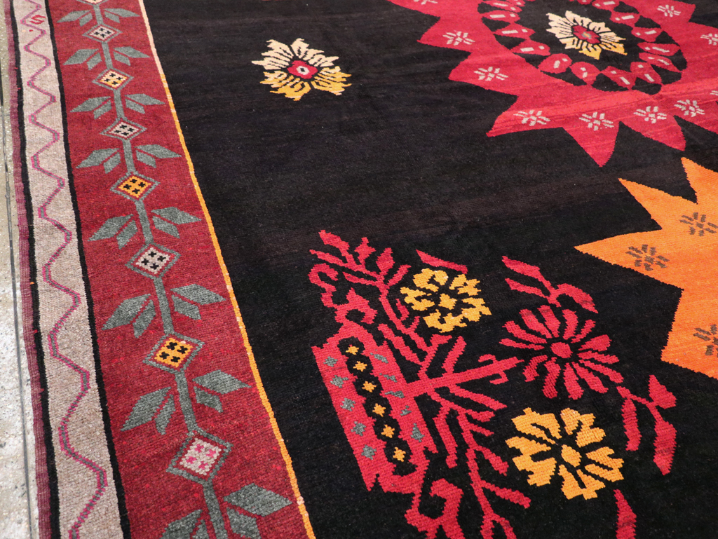 Vintage Turkish Anatolian Large Tribal Room Size Carpet, No.31139 - Gss