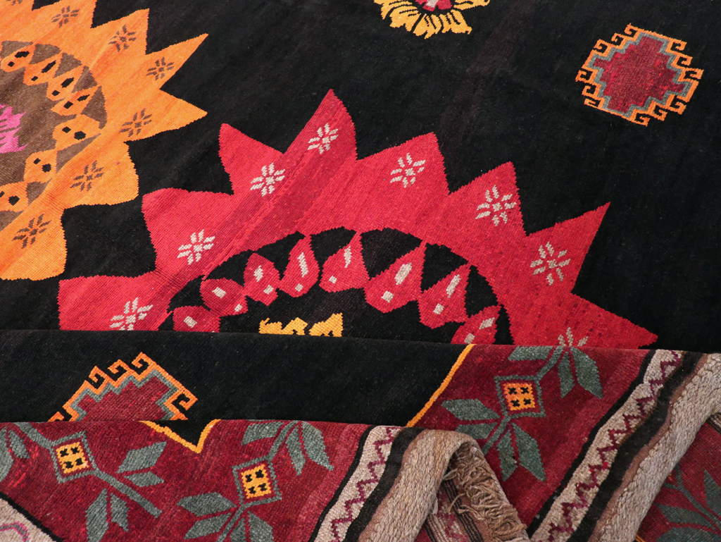 Vintage Turkish Anatolian Large Tribal Room Size Carpet, No.31139 - Gss