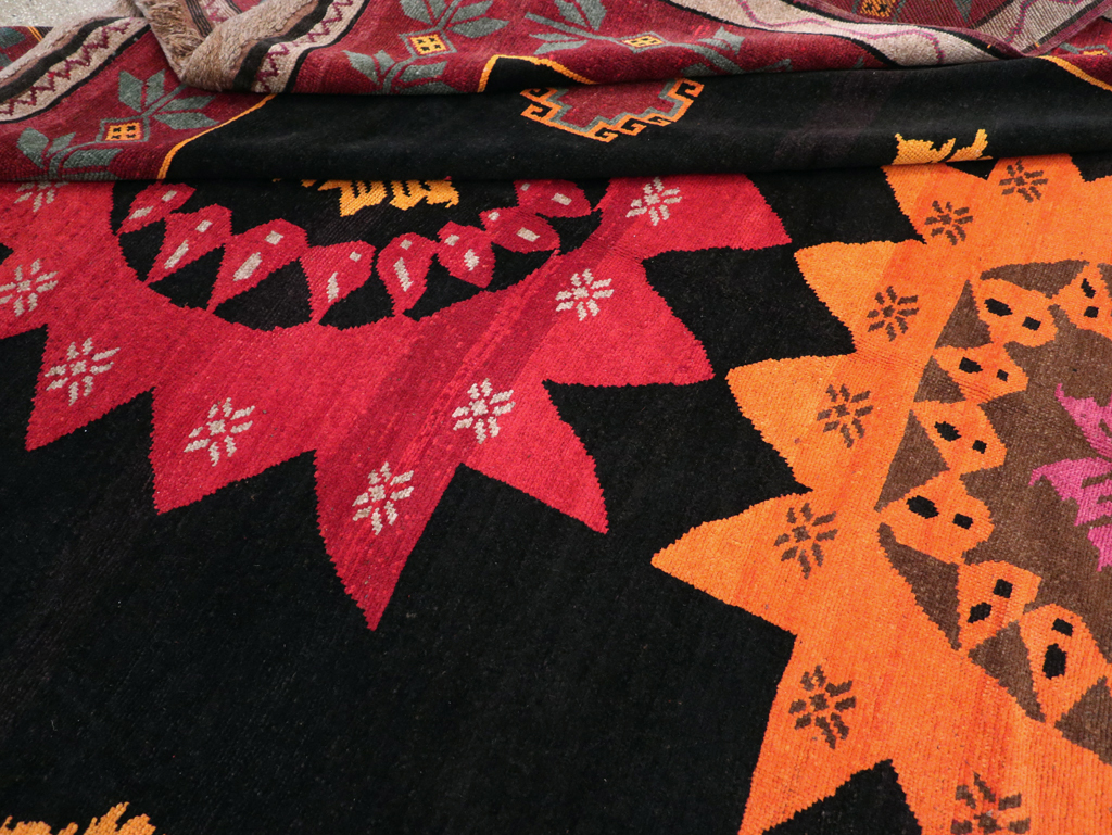 Vintage Turkish Anatolian Large Tribal Room Size Carpet, No.31139 - Gss