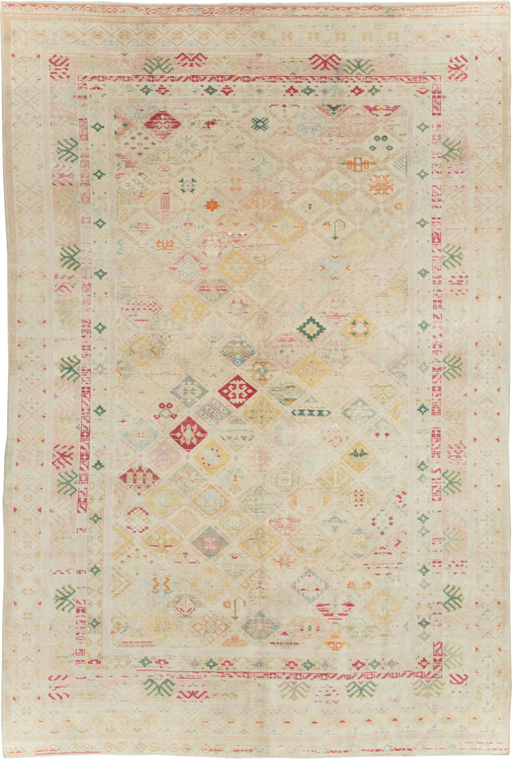 Vintage Turkish Anatolian Accent Carpet, No.31140 - Gss