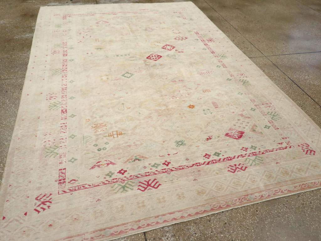 Vintage Turkish Anatolian Accent Carpet, No.31140 - Gss