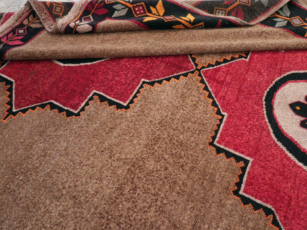 Vintage Turkish Anatolian Tribal Room Size Carpet, No.31141 - Gss