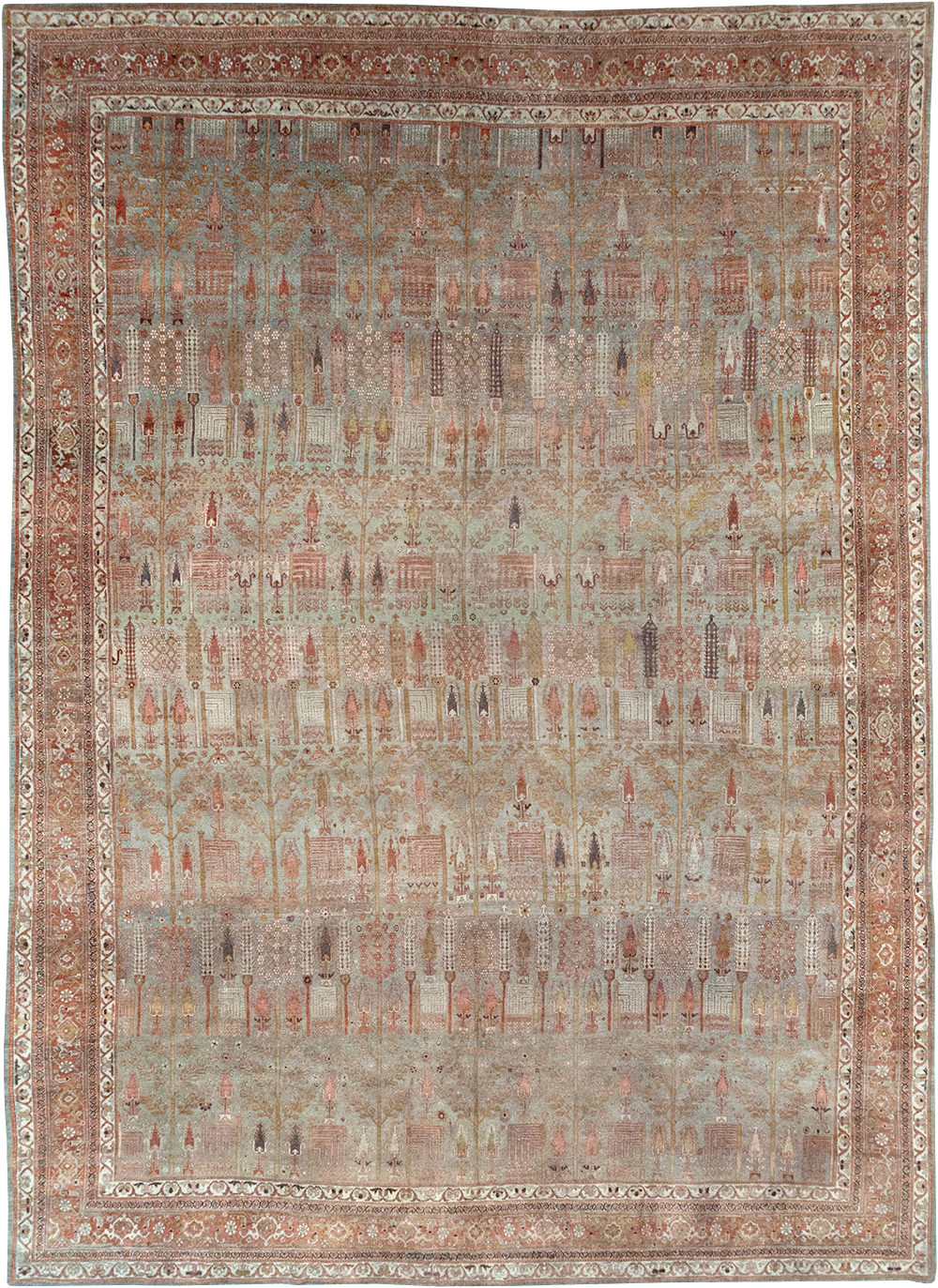 Antique Persian Bidjar Large Room Size Carpet, No.31145 - Gss