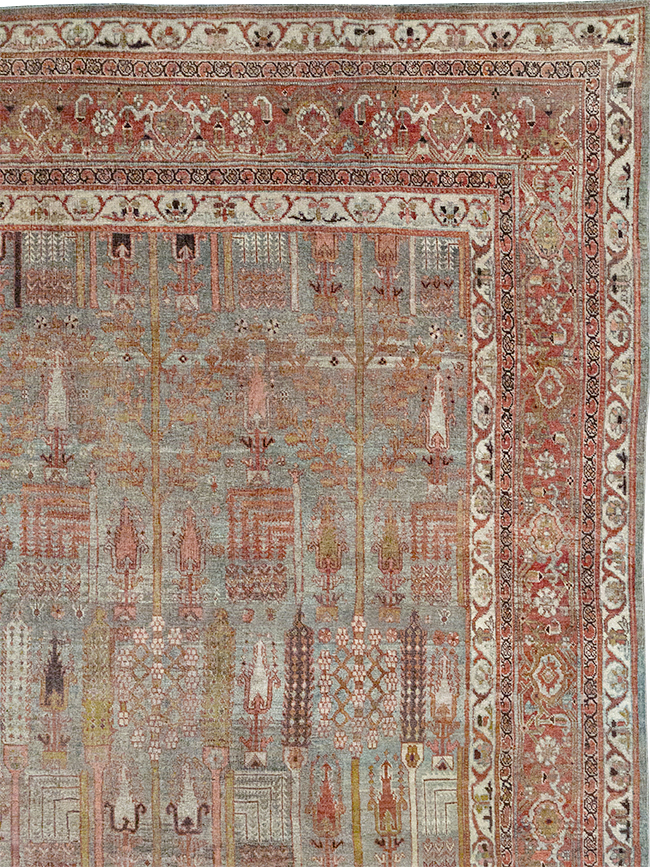 Antique Persian Bidjar Large Room Size Carpet, No.31145 - Gss