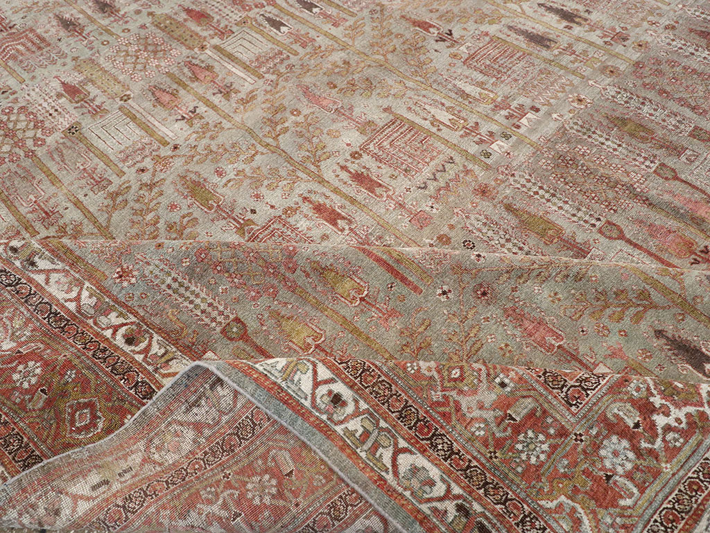 Antique Persian Bidjar Large Room Size Carpet, No.31145 - Gss