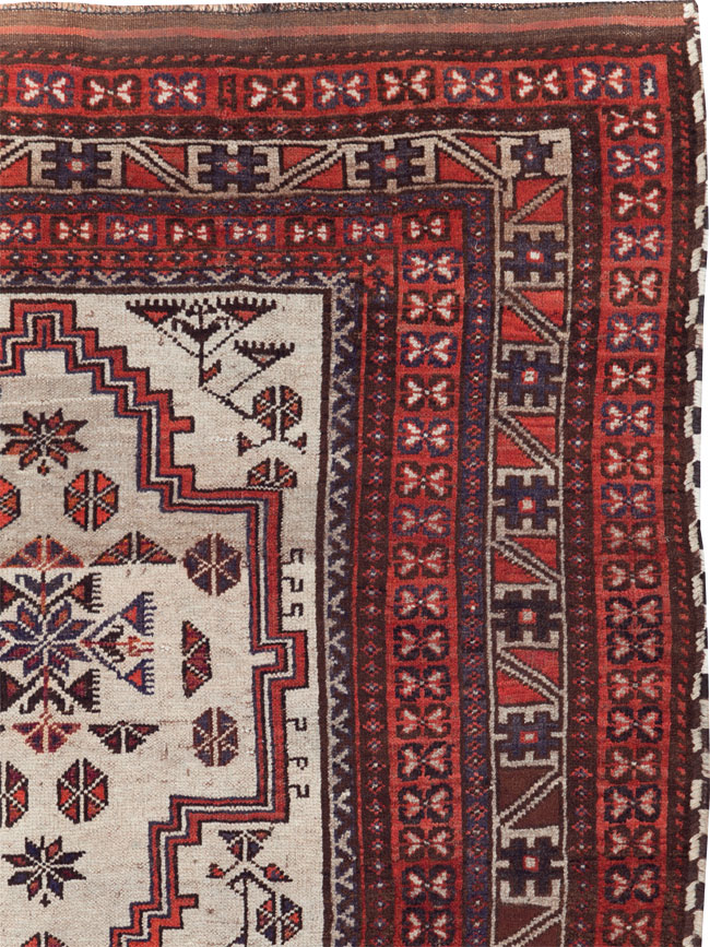 Vintage Persian Baluch Accent Rug, No.31147 - Gss