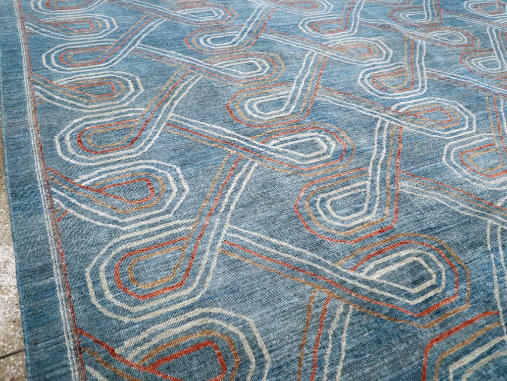 Contemporary Turkish Khotan Room Size Carpet, No.31150 - Gss