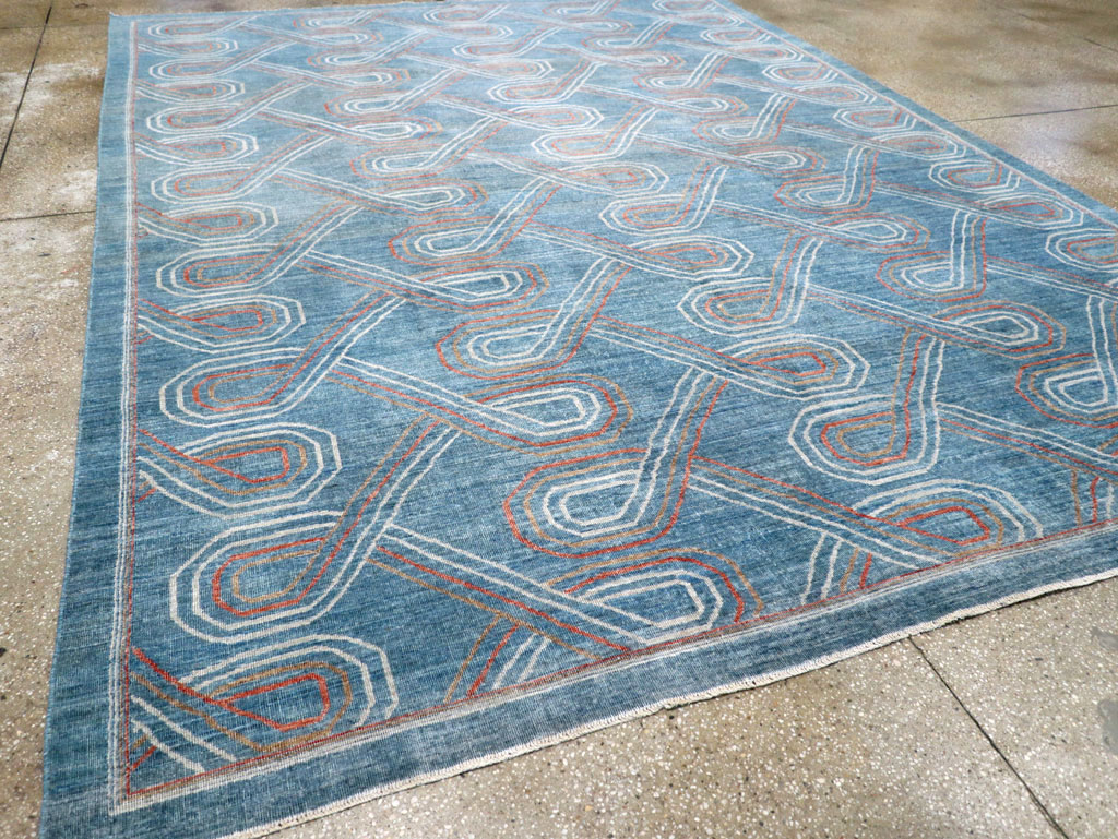 Contemporary Turkish Khotan Room Size Carpet, No.31150 - Gss