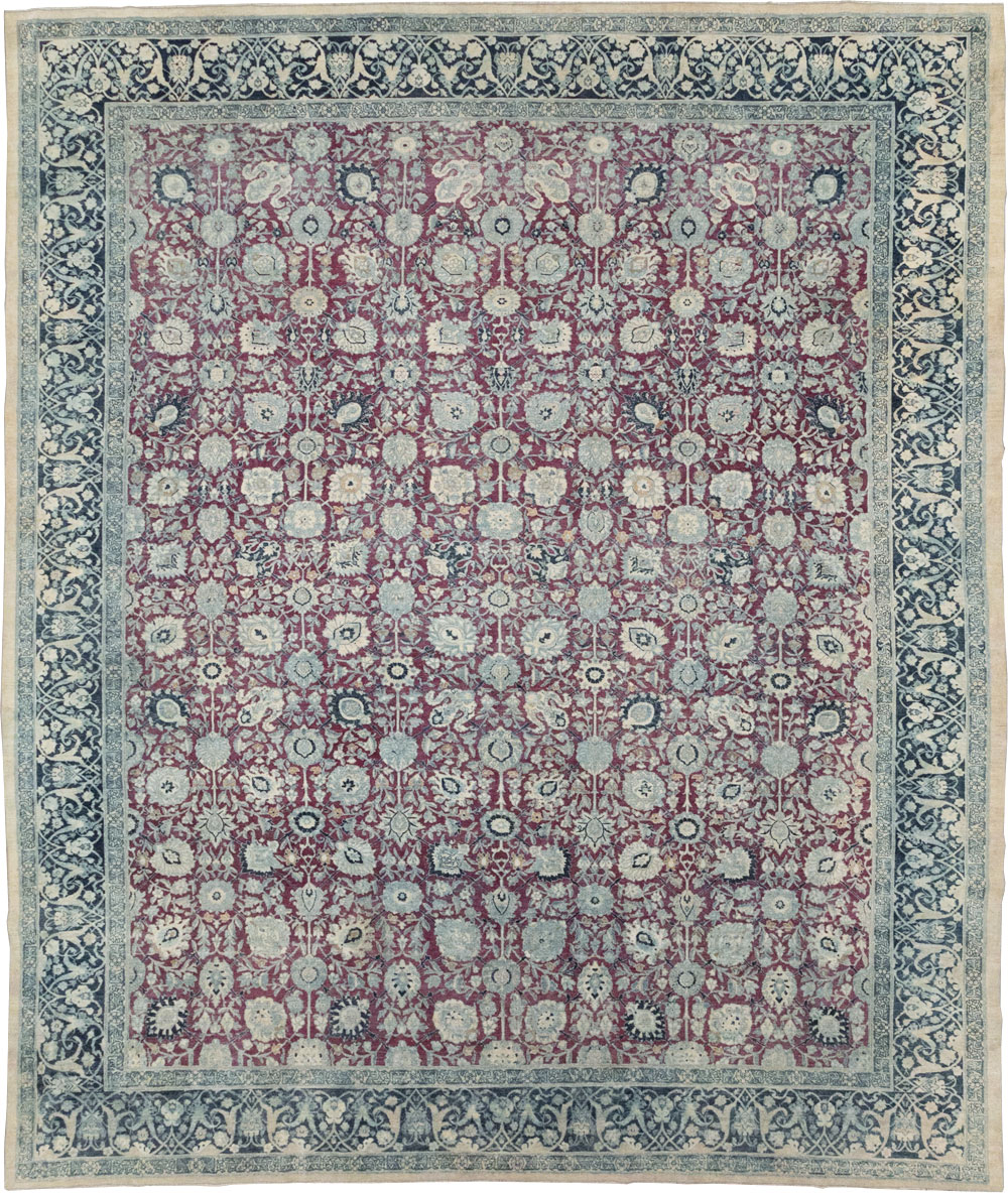 Antique Persian Tabriz Large Room Size Carpet, No.31151 - Gss